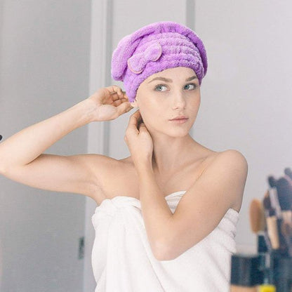 Serviette microfibre cheveux confortable respectueuse de la fibre capillaire