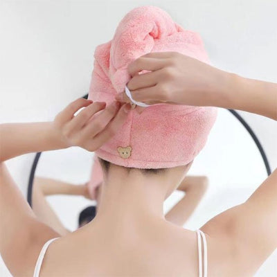 Serviette microfibre cheveux poids réduit qui n'alourdit pas la tête 
