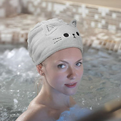 serviette pour cheveux tissu microfibre haute capacité d'absorption