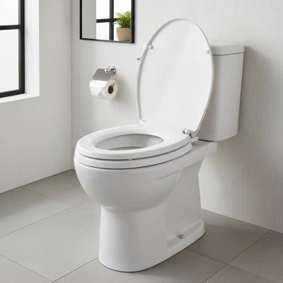 siège de toilette oval blanc