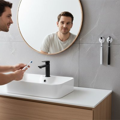 Support brosse à dents Solution compacte qui libère l'espace