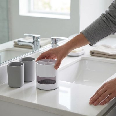 ​Support de brosses à dents multifonction pour salle de bain