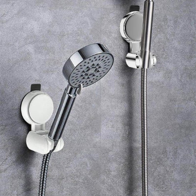 Support pommeau de douche offert en noir ou argent