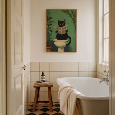 Tableau sur toile de tons verts émeraude et accents dorés