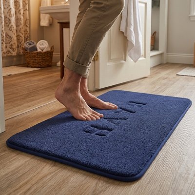 Tapis antidérapant salle de bain à séchage rapide