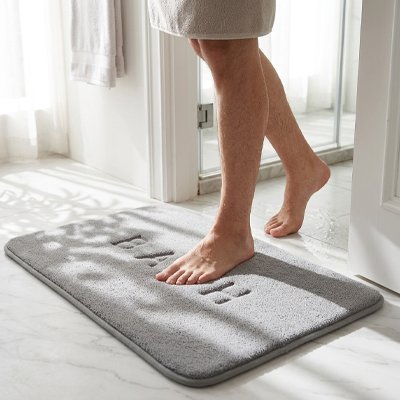 Tapis antidérapant salle de bain lavable en machine