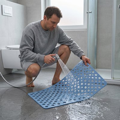 Tapis antidérapant salle de bain se rince simplement à l'eau 