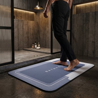 Tapis antidérapant salle de bain sensation douce et agréable 