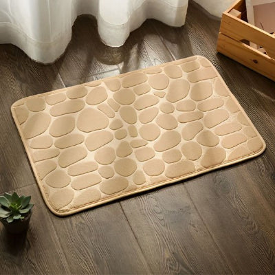 tapis de bain a sensation moelleuse et douce au toucher