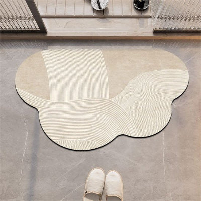 Tapis de bain antidérapant qui apporte une touche décorative moderne
