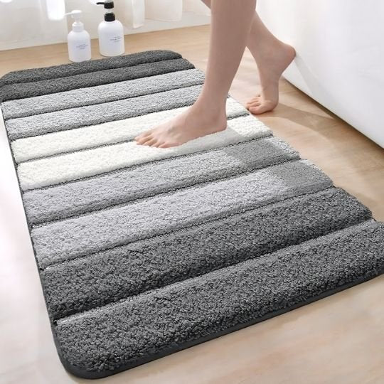 tapis de bain avec dégradé de couleur gris
