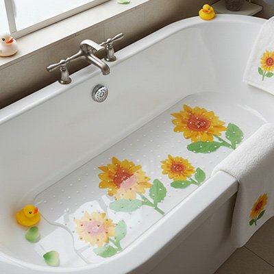 Tapis de bain bebe résistant au calcaire et aux moisissures