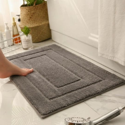 tapis de bain rectangulaire avec bordures étagées