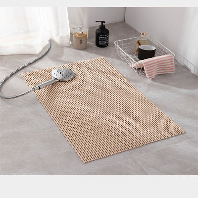 tapis de douche antidérapant de couleur beige