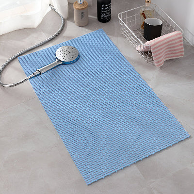 tapis de douche antidérapant de couleur bleu