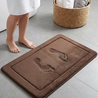 Tapis de douche antidérapant absorbant en mousse à mémoire