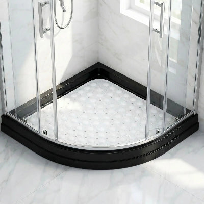 tapis de douche en triangle blanc
