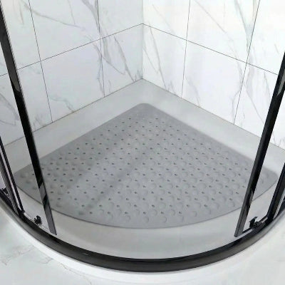 tapis de douche en triangle gris