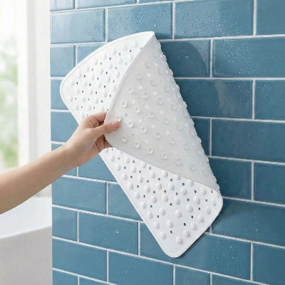 tapis de douche en triangle
