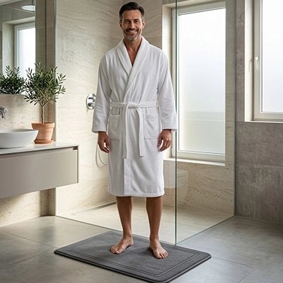 Tapis de salle de bain antidérapant offrant un confort optimal