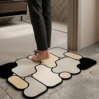 Tapis de salle de bain confortable à mémoire de forme