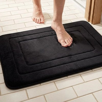 Tapis de salle de bain en microfibres à séchage rapide